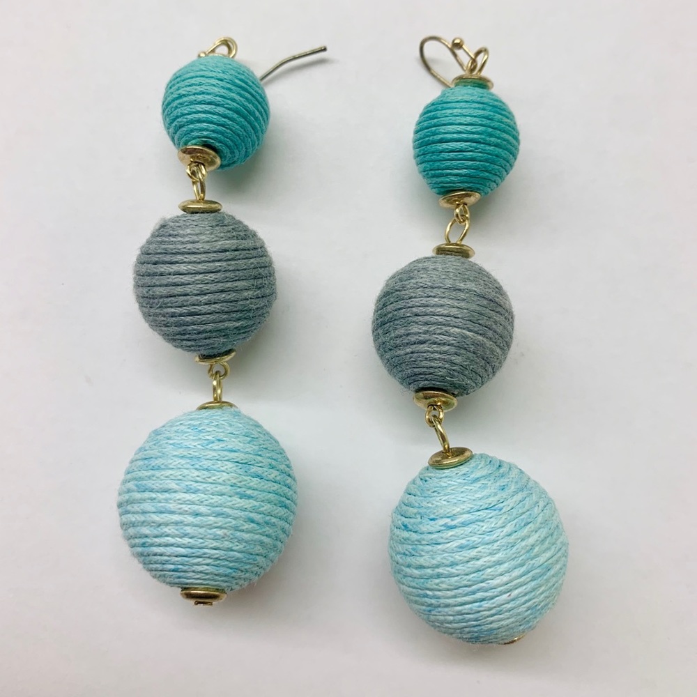 Multicolor Ball Drop Earrings
